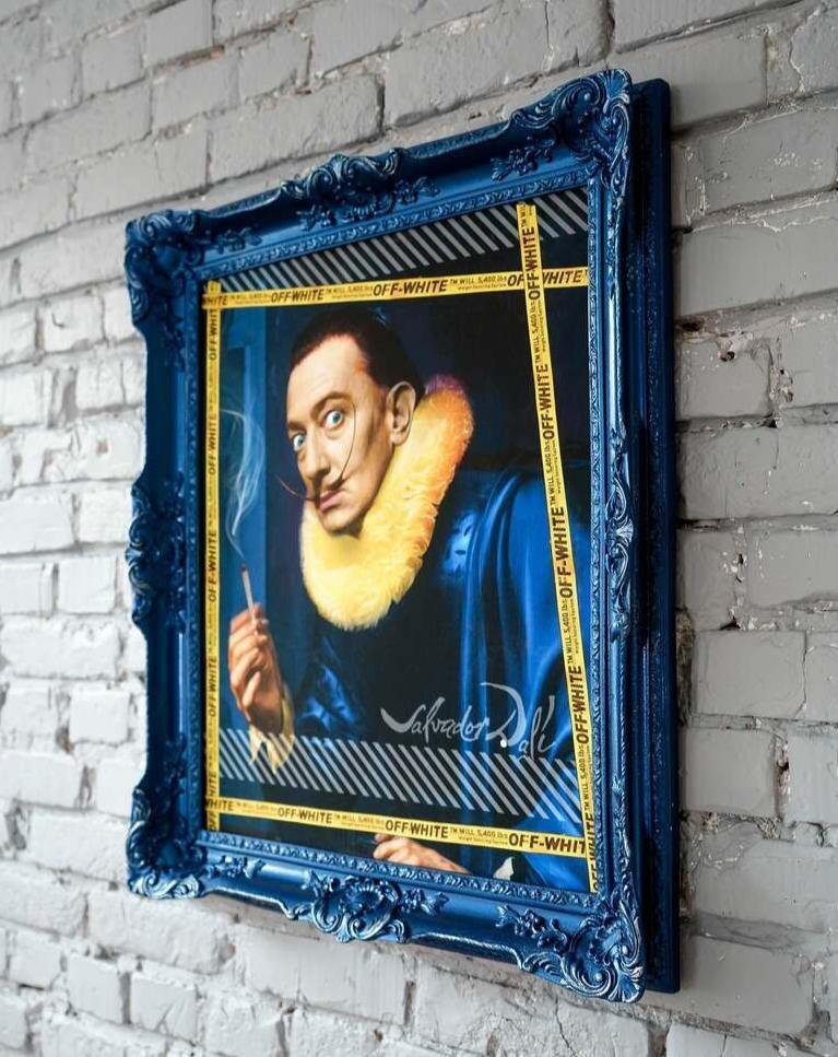 Salvador Dali Weed Off-White // Framed Art - GIMMEHOOP