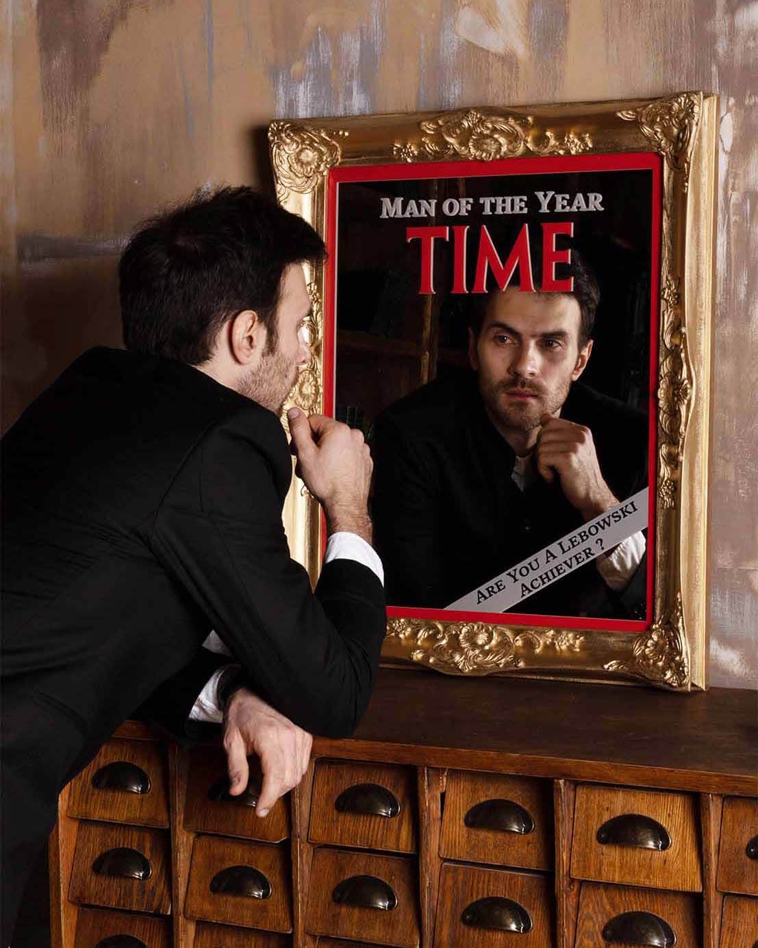 Time Man of the Year Framed Mirror